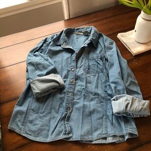 Boyfriend style button up shirt